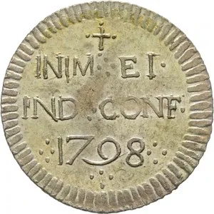 Carlo Emanuele IV di Savoia 1796 1800 Regno di Sardegna Monetazione per la Sardegna Reale da 5 soldi 1797 1799 Iscrizione 22 23 mm 2,85 3,27 g Mi rovescio
