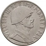 Regno d'Albania 2 periodo Vittorio Emanuele III di Savoia 1939 1943 1 lek 1939 Anno XVIII 1941 Anno XIX Aquila bicipite 26.7 mm 7,84 8,16 g Ac dritto