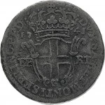 Regno di Sardegna Carlo Emanuele III di Savoia 1730 1773 Periodo anteriore alla riforma monetaria del 1754 5 soldi 1741 Scudo a cartoccio 2 tipo 25 mm 4 4,82 g Mi rovescio
