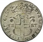 Regno di Sardegna Carlo Emanuele III di Savoia 1730 1773 Periodo anteriore alla riforma monetaria del 1754 5 soldi 1742 1749 Scudo a cartoccio 3 tipo 25 mm 3,65 4,76 g Mi rovescio