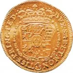 Regno di Sardegna Carlo Emanuele III di Savoia 1730 1773 Periodo anteriore alla riforma monetaria del 1754 Doppia da 4 scudi 1741 1742 Scudo sagomato 2 tipo 25 mm 7 7,23 g Au rovescio