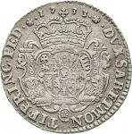 Regno di Sardegna Carlo Emanuele III di Savoia 1730 1773 Periodo anteriore alla riforma monetaria del 1754 Quarto di scudo da 1,5 lire 1733 Scudo sagomato 1 tipo 28 mm 7,35 7,42 g Ag rovescio