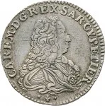 Regno di Sardegna Carlo Emanuele III di Savoia 1730 1773 Periodo anteriore alla riforma monetaria del 1754 Quarto di scudo da 1,5 lire 1733 Scudo sagomato 1 tipo 28 mm 7,35 7,42 g Ag dritto