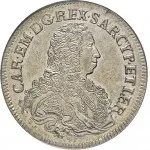 Regno di Sardegna Carlo Emanuele III di Savoia 1730 1773 Periodo anteriore alla riforma monetaria del 1754 Scudo da 5 lire 1733 1735 Scudo sagomato 42 mm 29,16 29,92 g Ag dritto