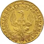 Regno di Sardegna Carlo Emanuele III di Savoia 1730 1773 Periodo anteriore alla riforma monetaria del 1754 Zecchino da 9,15 lire 1743 1744 Annunciazione 1 tipo 21 mm 3,36 3,46 g Au dritto