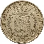 Regno di Sardegna Carlo Felice di Savoia 1821 1831 1 lira 1823 1830 Scudo triangolare rialzato 23 mm 4,59 5 g Ag rovescio