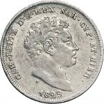 Regno di Sardegna Carlo Felice di Savoia 1821 1831 25 centesimi 1829 1830 Scudo triangolare rialzato 15 mm 1,21 1,25 g Ag dritto