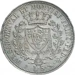 Regno di Sardegna Carlo Felice di Savoia 1821 1831 5 lire 1821 1831 Scudo triangolare rialzato 37 mm 24,9 25 g Ag rovescio