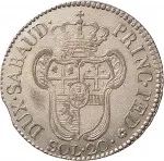 Regno di Sardegna Vittorio Amedeo III di Savoia 1773 1796 Lira da 20 soldi 1794 1796 Scudo a cartoccio 26 mm 4,92 5,85 g Mi rovescio
