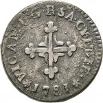 Regno di Sardegna Vittorio Amedeo III di Savoia 1773 1796 Mezzo soldo da 6 denari 1780 1789 Cifre del sovrano 17 mm 1,56 1,9 g Mi dritto