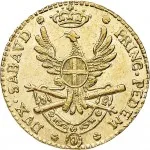 Regno di Sardegna Vittorio Amedeo III di Savoia 1773 1796 Quarto di doppia 1786 Aquila spiegata 2 tipo 18 mm 2,26 2,31 g Au rovescio