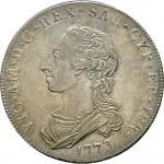 Regno di Sardegna Vittorio Amedeo III di Savoia 1773 1796 Scudo da 6 lire 1773 1776 Scudo rotondo 44 mm 34,93 35,32 g Ag dritto