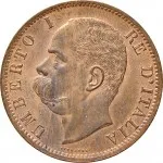 Regno d'Italia Umberto I di Savoia 1878 1900 10 Centesimi 1894 Valore entro semicorona di alloro e quercia 2 tipo 30 mm 9,93 10 g dritto