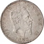 Regno d'Italia Vittorio Emanuele II di Savoia 1861 1878 20 centesimi 1863 Scudo sannitico 1 tipo 16 mm 0,98 1 g Ag dritto