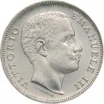 Regno d'Italia Vittorio Emanuele III di Savoia 1900 1936 Re 1 lira 1901 1907 Aquila spiegata 23 mm 4,726 5,025 g Ag dritto