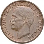 Regno d'Italia Vittorio Emanuele III di Savoia 1900 1936 Re 10 Centesimi 1919 1937 Ape su fiore 22.5 mm 5,319 5,481 g dritto