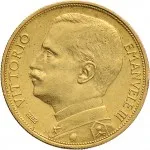 Regno d'Italia Vittorio Emanuele III di Savoia 1900 1936 Re 10 lire 1910 1927 Italia aratrice 19 mm 3,203 3,232 g Au dritto