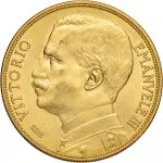 Regno d'Italia Vittorio Emanuele III di Savoia 1900 1936 Re 100 lire 1910 1927 Italia aratrice 35 mm 32,23 32,25 g Au dritto