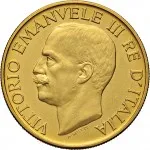 Regno d'Italia Vittorio Emanuele III di Savoia 1900 1936 Re 100 lire 1923 Fascio littorio 35 mm 32,23 32,25 g Au dritto