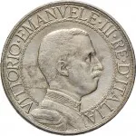Regno d'Italia Vittorio Emanuele III di Savoia 1900 1936 Re 2 lire 1908 1912 Italia su quadriga veloce 27 mm 9,452 10,05 g Ag dritto