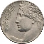 Regno d'Italia Vittorio Emanuele III di Savoia 1900 1936 Re 20 centesimi 1908 1935 Libert librata 21.5 mm 3,96 4,04 g Ni dritto