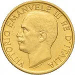 Regno d'Italia Vittorio Emanuele III di Savoia 1900 1936 Re 20 lire 1923 Fascio littorio 21 mm 6,407 6,465 g Au dritto
