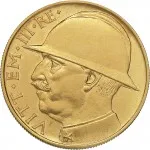 Regno d'Italia Vittorio Emanuele III di Savoia 1900 1936 Re 20 lire 1928 Anno VI Fascio littorio 35.5 mm 0 g Au dritto