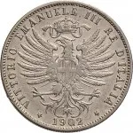 Regno d'Italia Vittorio Emanuele III di Savoia 1900 1936 Re 25 centesimi 1902 1903 Aquila spiegata 21.5 mm 3,96 4,14 g Ni dritto