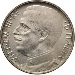 Regno d'Italia Vittorio Emanuele III di Savoia 1900 1936 Re 50 centesimi 1919 1935 Giustizia su quadriga di leoni 23.8 mm 5,94 6,06 g Ni dritto