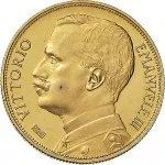 Regno d'Italia Vittorio Emanuele III di Savoia 1900 1936 Re 50 lire 1910 1927 Italia aratrice 28 mm 16,145 16,112 g Au dritto