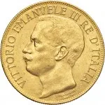 Regno d'Italia Vittorio Emanuele III di Savoia 1900 1936 Re 50 lire 1911 Italia e Roma genitrice 28 mm 16,145 16,112 g Au dritto