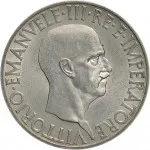 Regno d'Italia Vittorio Emanuele III di Savoia 1936 1943 Re e Imperatore 10 lire 1936 Anno XIV 1941 Anno XX Italia marinara 27 mm 9,452 10,05 g Ag dritto