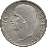 Regno d'Italia Vittorio Emanuele III di Savoia 1936 1943 Re e Imperatore 20 centesimi 1936 Anno XIV 1938 Anno XVII Italia fascista 1 tipo 21.5 mm 3,96 4,04 g Ni dritto