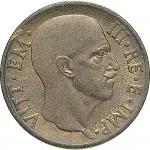 Regno d'Italia Vittorio Emanuele III di Savoia 1936 1943 Re e Imperatore 5 centesimi 1939 Anno XVII 1943 Anno XXI Aquila romana 2 tipo 19.5 mm 2,508 3,392 g Ba dritto