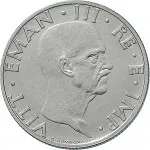 Regno d'Italia Vittorio Emanuele III di Savoia 1936 1943 Re e Imperatore 50 centesimi 1938 Anno XVII 1943 Anno XXI Aquila romana 2 tipo 24.1 mm 5,88 6,12 g Ac dritto