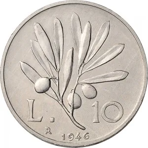 Repubblica Italiana Lire 1946 2001 Repubblica Italiana Monetazione del primo periodo fino al 1950 10 lire