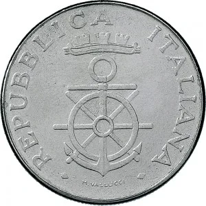 Repubblica Italiana Lire 1946 2001 Repubblica Italiana Monetazione del secondo periodo dal 1951 100 lire 1981 Palazzo Accademia navale 27,8 mm 7,8 8,2 g Ac dritto