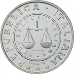 Repubblica Italiana Repubblica Italiana Lire 1946 2001Emissioni in argento confezionate 1 lira 2001 Storia della Lira Cornucopia 3 tipo 24 mm 5,97 6,03 g Ag dritto