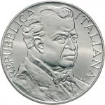 Repubblica Italiana Repubblica Italiana Lire 1946 2001Emissioni in argento confezionate 1.000 lire 1995 Pietro Mascagni 31.4 mm 14,527 14,673 g Ag dritto