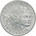 Repubblica Italiana Repubblica Italiana Lire 1946 2001Emissioni in argento confezionate 1.000 lire 1996 XXVI Olimpiade di Atlanta 31.4 mm 14,527 14,673 g Ag dritto