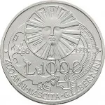 Repubblica Italiana Repubblica Italiana Lire 1946 2001Emissioni in argento confezionate 1.000 lire 1998 Gian Lorenzo Bernini 31.4 mm 14,527 14,673 g Ag rovescio