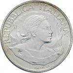 Repubblica Italiana Repubblica Italiana Lire 1946 2001Emissioni in argento confezionate 10.000 lire 1997 Istituzione del tricolore 34 mm 21,89 22,11 g Ag dritto