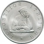Repubblica Italiana Repubblica Italiana Lire 1946 2001Emissioni in argento confezionate 200 lire 1988 Universit di Bologna 24 mm 4,9 5,1 g Ag dritto