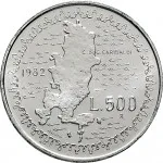 Repubblica Italiana Repubblica Italiana Lire 1946 2001Emissioni in argento confezionate 500 lire 1982 Giuseppe Garibaldi 29 mm 10,945 11,055 g Ag rovescio