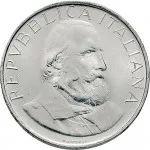 Repubblica Italiana Repubblica Italiana Lire 1946 2001Emissioni in argento confezionate 500 lire 1982 Giuseppe Garibaldi 29 mm 10,945 11,055 g Ag dritto