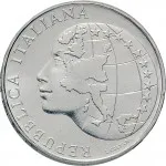Repubblica Italiana Repubblica Italiana Lire 1946 2001Emissioni in argento confezionate 500 lire 1985 Presidenza italiana Comunit europea 1 tipo 29 mm 10,945 11,055 g Ag dritto