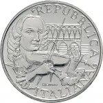 Repubblica Italiana Repubblica Italiana Lire 1946 2001Emissioni in argento confezionate 500 lire 1991 Antonio Vivaldi 29 mm 10,945 11,055 g Ag dritto