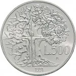 Repubblica Italiana Repubblica Italiana Lire 1946 2001Emissioni in argento confezionate 500 lire 1991 Flora e fauna da salvare 1 tipo 32 mm 14,945 15,055 g Ag rovescio