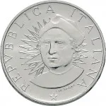 Repubblica Italiana Repubblica Italiana Lire 1946 2001Emissioni in argento confezionate 500 lire 1991 Scoperta dell'America 3 tipo 29 mm 10,945 11,055 g Ag dritto