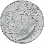 Repubblica Italiana Repubblica Italiana Lire 1946 2001Emissioni in argento confezionate 5.000 lire 1999 Anno Duemila L'Uomo 2 tipo 32 mm 17,91 18,09 g Ag rovescio